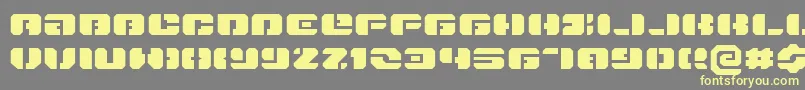 Danstargateexex Font – Yellow Fonts on Gray Background