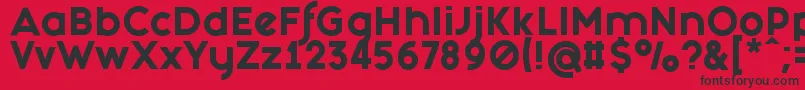 FashionFetishHeavy Font – Black Fonts on Red Background