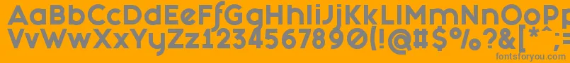 FashionFetishHeavy Font – Gray Fonts on Orange Background