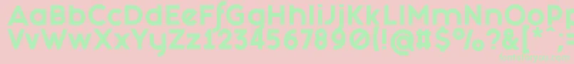FashionFetishHeavy Font – Green Fonts on Pink Background