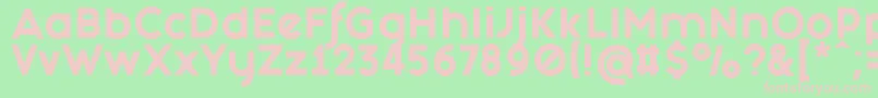 フォントFashionFetishHeavy – 緑の背景にピンクのフォント
