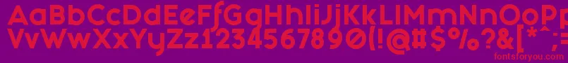 FashionFetishHeavy Font – Red Fonts on Purple Background