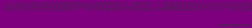 AwanNusantara Font – Black Fonts on Purple Background