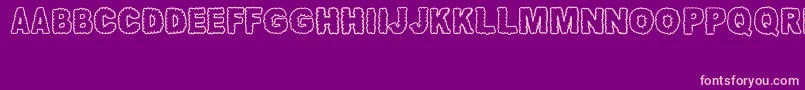 AwanNusantara Font – Pink Fonts on Purple Background