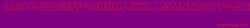 AwanNusantara Font – Red Fonts on Purple Background