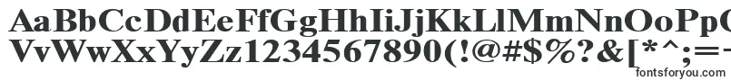 Шрифт Timeset120b – широкие шрифты