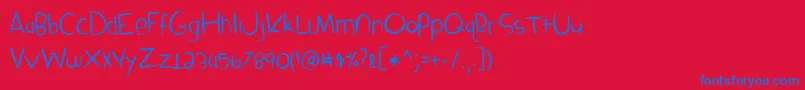 Police BmdSandboxMelodrama – polices bleues sur fond rouge