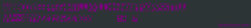 Handnegativ Font – Purple Fonts on Black Background