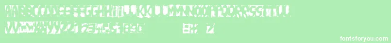 Fonte Handnegativ – fontes brancas em um fundo verde
