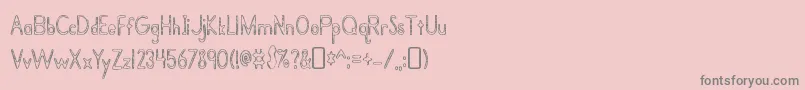 fuente BramaleabeautyRegular – Fuentes Grises Sobre Fondo Rosa
