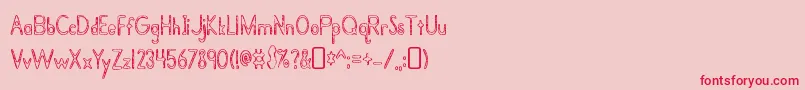 Подробнее о шрифте BramaleabeautyRegular Шрифт BramaleabeautyRegular – красные шрифты на розовом фоне