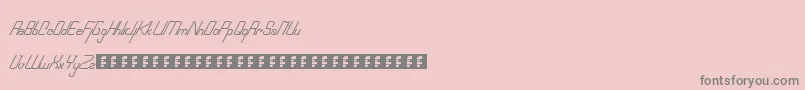 Saiba mais sobre a fonte Roboscript Fonte Roboscript – fontes cinzas em um fundo rosa