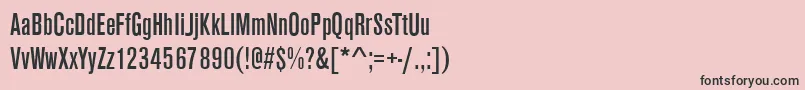 フォントAnconaCdRegular – ピンクの背景に黒い文字