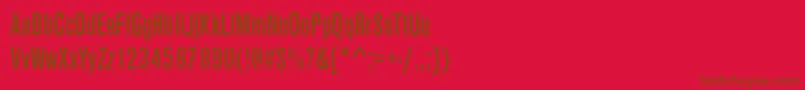 AnconaCdRegular Font – Brown Fonts on Red Background