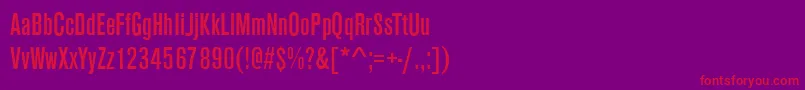 Шрифт AnconaCdRegular – красные шрифты на фиолетовом фоне