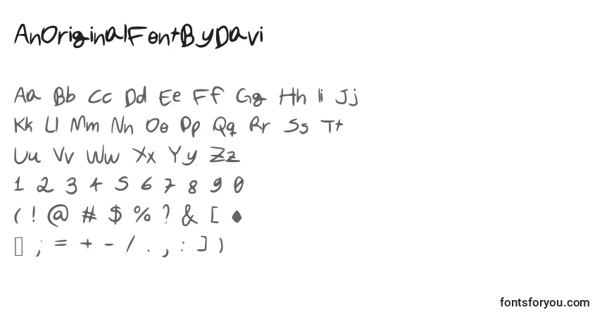 AnOriginalFontByDavi Font – alphabet, numbers, special characters