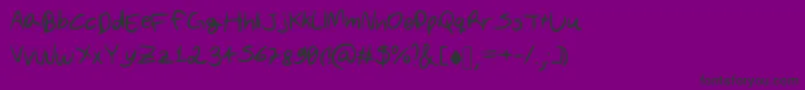 AnOriginalFontByDavi Font – Black Fonts on Purple Background