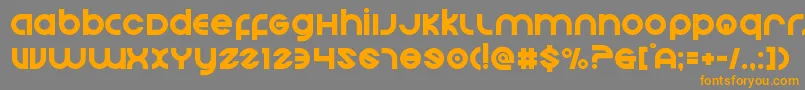 Echostation Font – Orange Fonts on Gray Background