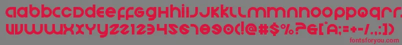 Echostation Font – Red Fonts on Gray Background