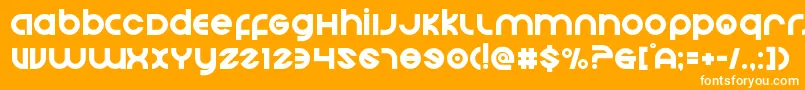 フォントEchostation – オレンジの背景に白い文字