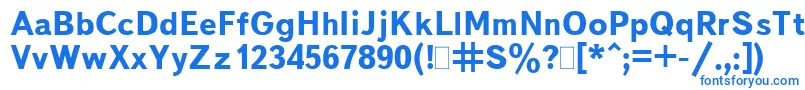 BukvarnayaBold Font – Blue Fonts on White Background