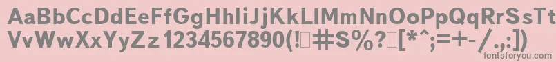 BukvarnayaBold Font – Gray Fonts on Pink Background