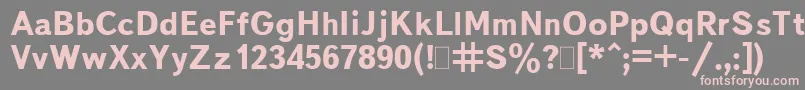 BukvarnayaBold Font – Pink Fonts on Gray Background
