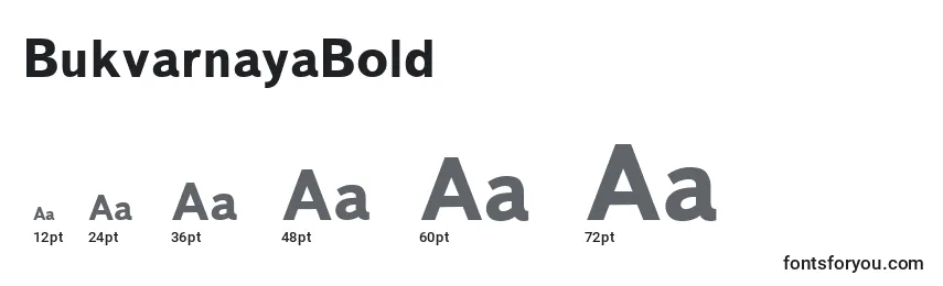 BukvarnayaBold Font Sizes