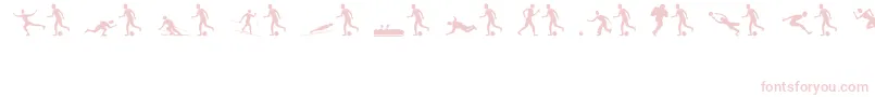 SportsfiguresRegular Font – Pink Fonts on White Background