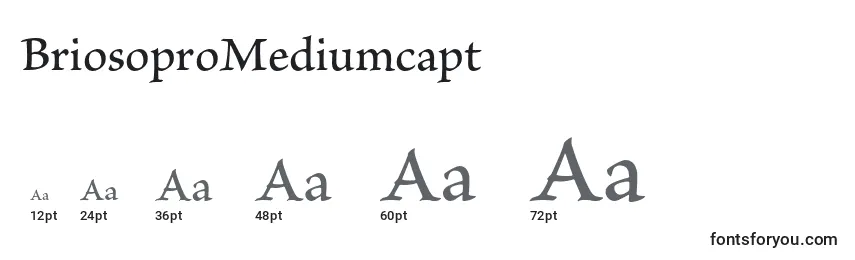 Размеры шрифта BriosoproMediumcapt
