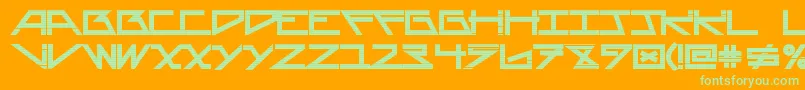 Weitere Informationen zur AsteriskLines-Schriftart AsteriskLines-Schriftart – Grüne Schriften auf orangefarbenem Hintergrund
