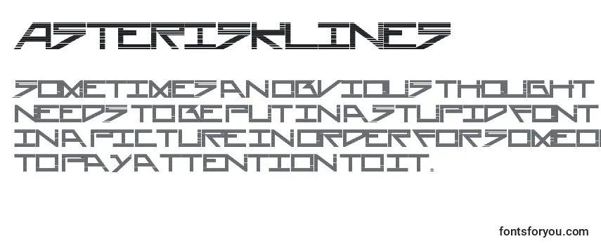 AsteriskLines-fontti
