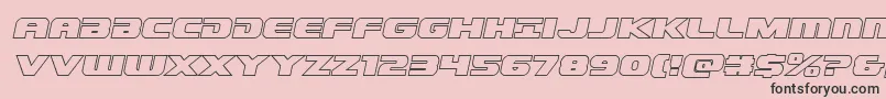 Dekarangeroutital Font – Black Fonts on Pink Background