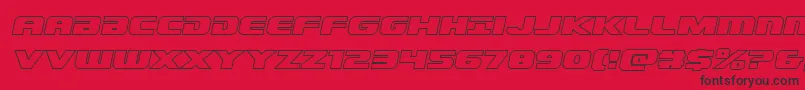 fuente Dekarangeroutital – Fuentes Negras Sobre Fondo Rojo