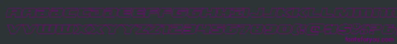 Dekarangeroutital Font – Purple Fonts on Black Background