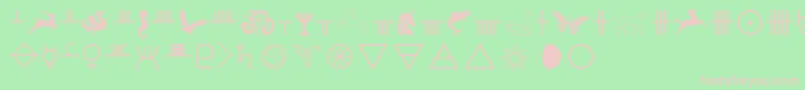 Celticastrologer Font – Pink Fonts on Green Background