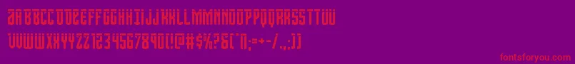 Viceroylaser Font – Red Fonts on Purple Background