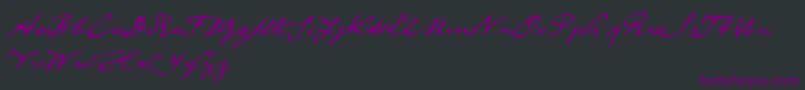 DieselRudolfReduced Font – Purple Fonts on Black Background