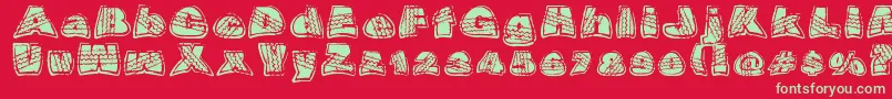 OverrideDsg Font – Green Fonts on Red Background