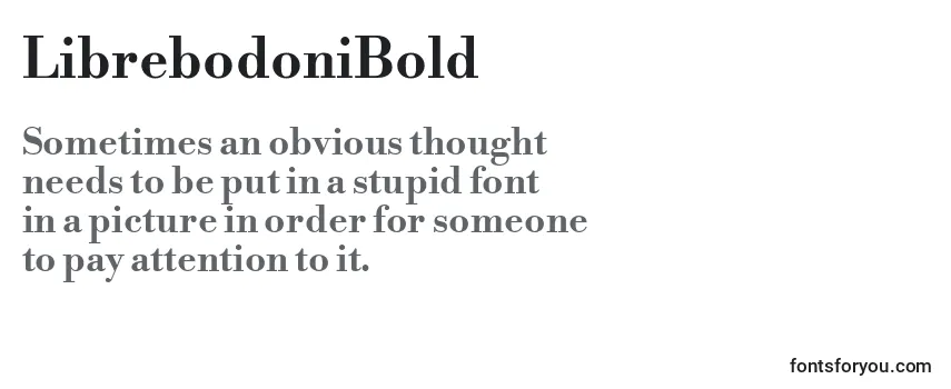 Обзор шрифта LibrebodoniBold