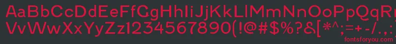 FenwickltRegular Font – Red Fonts on Black Background