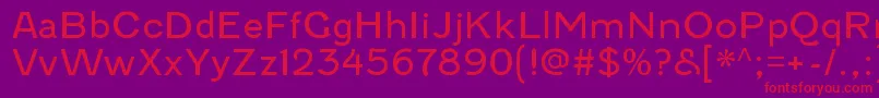 FenwickltRegular Font – Red Fonts on Purple Background