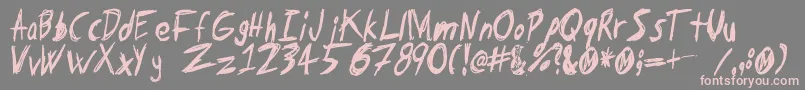 Tapeloop Font – Pink Fonts on Gray Background