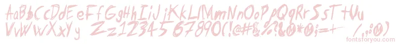 Tapeloop Font – Pink Fonts on White Background