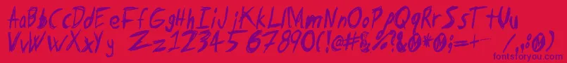 More about Tapeloop Font Tapeloop Font – Purple Fonts on Red Background