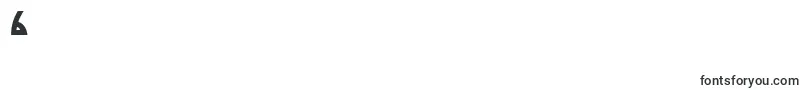 フォントDieNastyRegular – フォント数字6