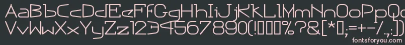 EscapePodNormal Font – Pink Fonts on Black Background