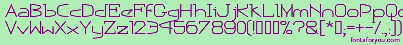 EscapePodNormal Font – Purple Fonts on Green Background