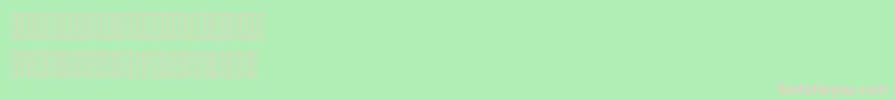 HassanLatinFiguresBold Font – Pink Fonts on Green Background