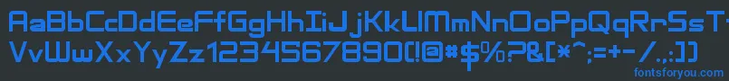 AdventureSubtitles Font – Blue Fonts on Black Background